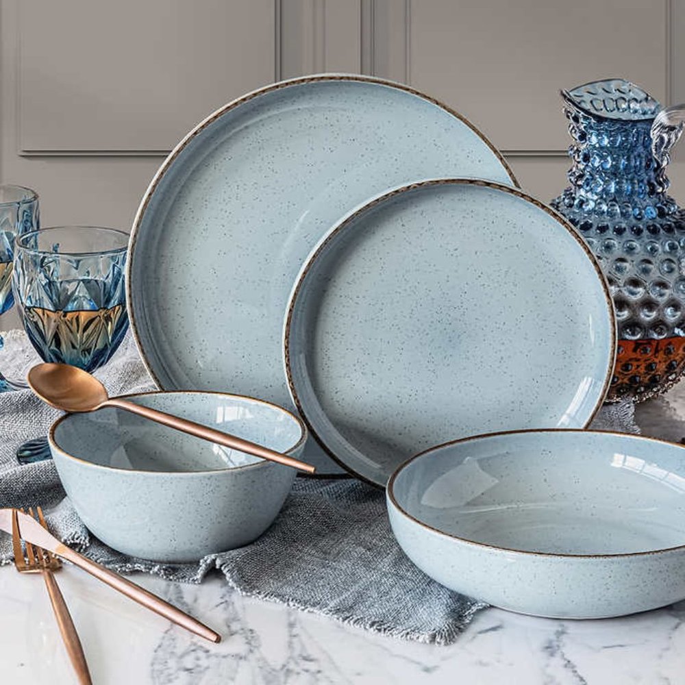 New OverandBack Options 16 pc Dinnerware Set (Blue)